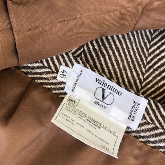 Valentino vintage wool herringbone midi skirt - Picture 6 of 6